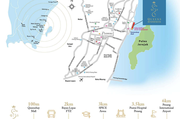 Queens Residences 3 @ Queens Waterfront, Bayan Lepas Condominium For Sale