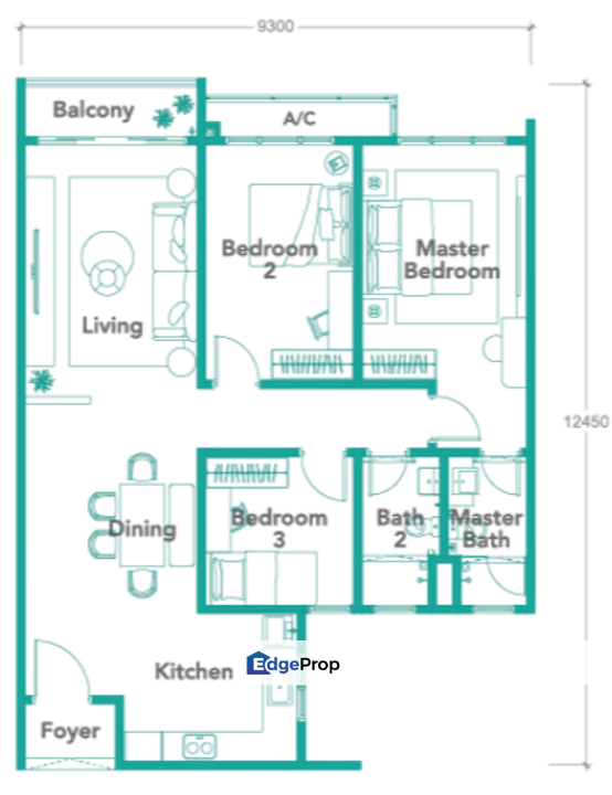 Sunway Dora Condominium For Sale Bayan Baru, Penang, Bayan Lepas
