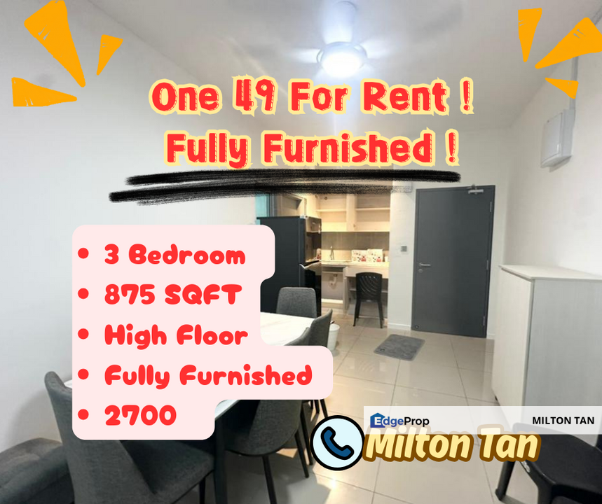 One 49 Residence Johor Bahru Johor 3 Bedroom Apartment For Rent Fully ...