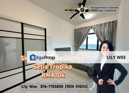 Sky Garden 2+1 bedrooms fully furnished , Johor, Setia Tropika