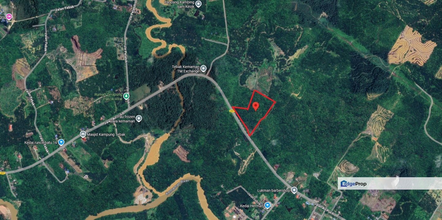 Jalan Air Putih Kampung Tebak Chukai 8 Acres Land for Auction, Terengganu, Cukai