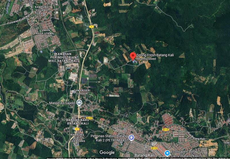 Batang Kali Ulu Selangor Agricultural Land for Sale Freehold 
