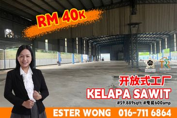 Kelapa Sawit Open Shed Factory For Rent