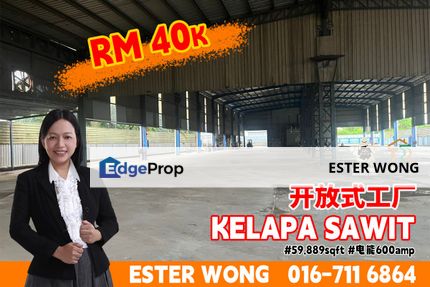 Kelapa Sawit Open Shed Factory For Rent, Johor, Kulai