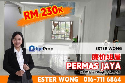 Permas Jaya Flat For Sale, Johor, Permas Jaya/Senibong