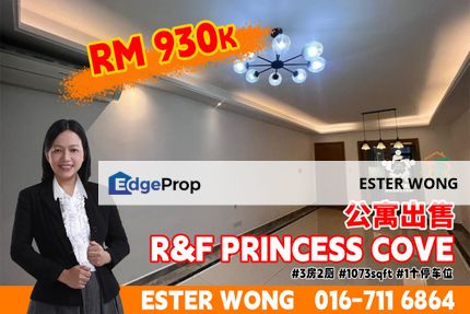 R&F Princess Cove 3 Bedroom Unit For Sale, Johor, Johor Bahru
