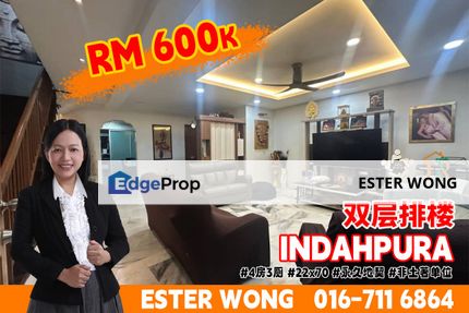 Indahpura Double Storey Terrace House For Sale, Johor, Kulai