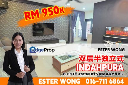 Indahpura Double Storey Semi-D House For Sale, Johor, Kulai