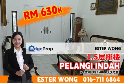 Pelangi Indah - 1.5 Storey Terrace House For Sale, Johor, Ulu Tiram