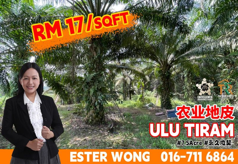 Ulu Tiram Agriculture Land For Sale
