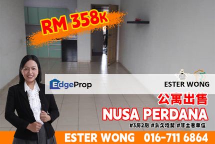 Nusa Perdana 3 Bedroom Unit For Sale, Johor, Gelang Patah