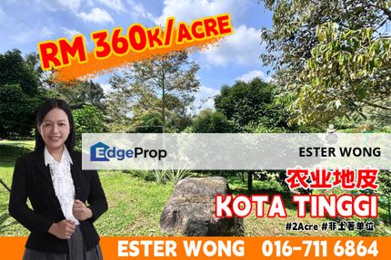 Kota Tinggi Agriculture Land For Sale, Johor, Ulu Tiram