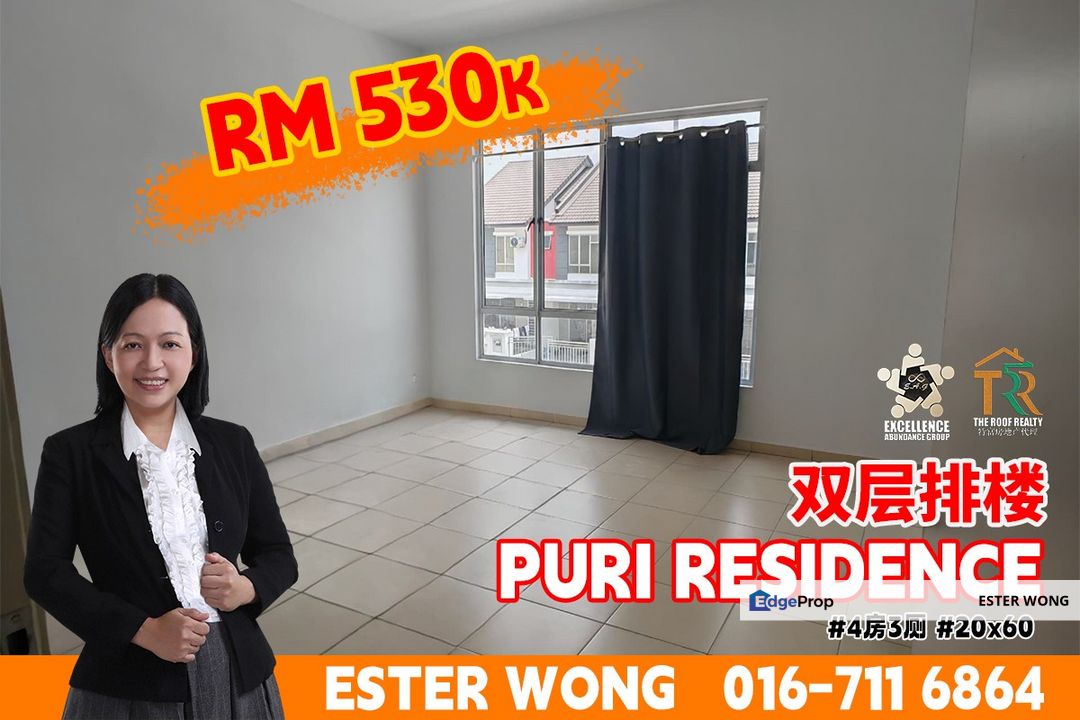 Puri Residence - 2 Storey Terrace House For Sale, Johor, Pasir Gudang
