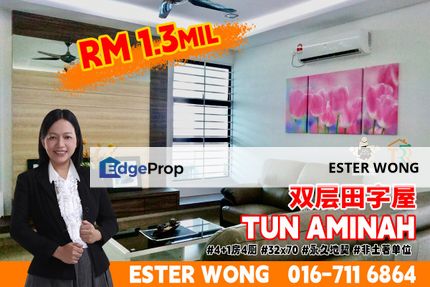 Tun Aminah - 2 Storey Cluster House For Sale, Johor, Skudai