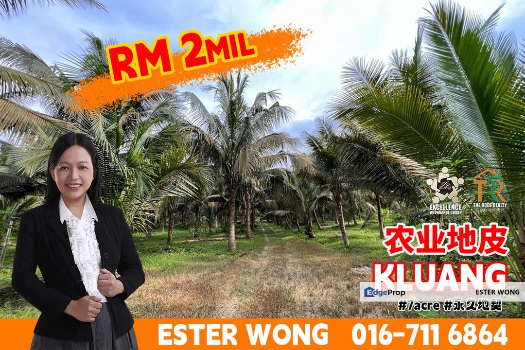 Kluang Agricultural Land For Sale, Johor, Kluang