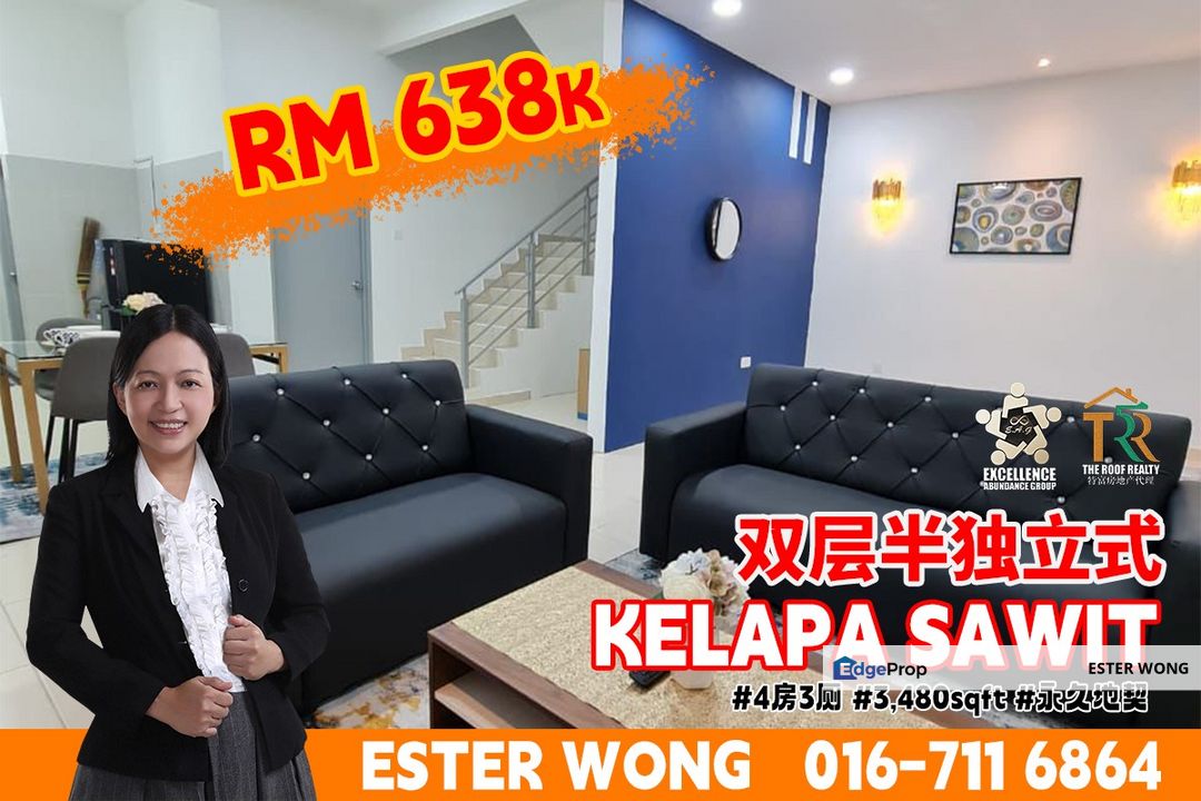 Kelapa Sawit - 2 Storey Semi-D House For Sale, Johor, Kulai