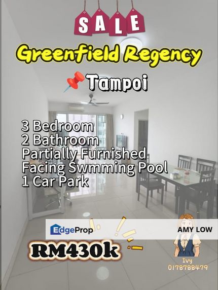 Greenfield Regency Taman Tampoi Indah Johor Bharu Johpr Apartment For Sale, Johor, Tampoi