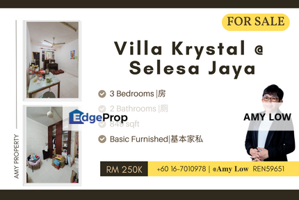 Villa Krystal Bandar Selesa Jaya Skudai Johor For Sale, Johor, Skudai