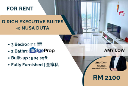 D Rich Nusajaya Gelang Patah For Rent, Johor, Skudai