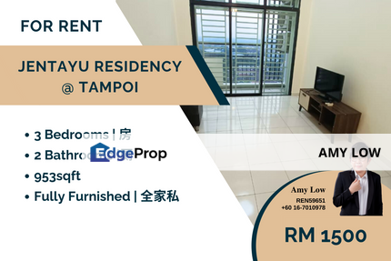 Jentayu Residensi Tampoi Johor Apartment For Rent, Johor, Tampoi