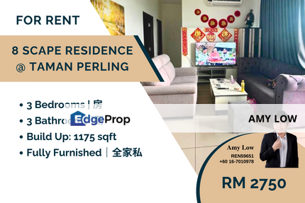 8Scape Residences Sutera Johor Bahru Services Apartment For Rent, Johor, Johor Bahru