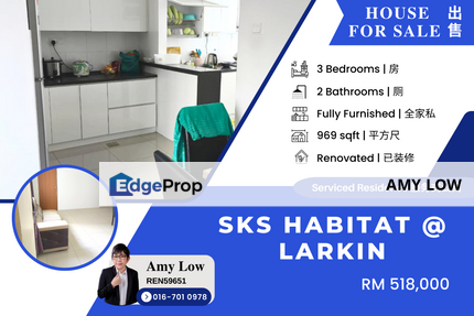SKS Habitat Larkin Johor Bahru Apartment For Sale, Johor, Johor Bahru