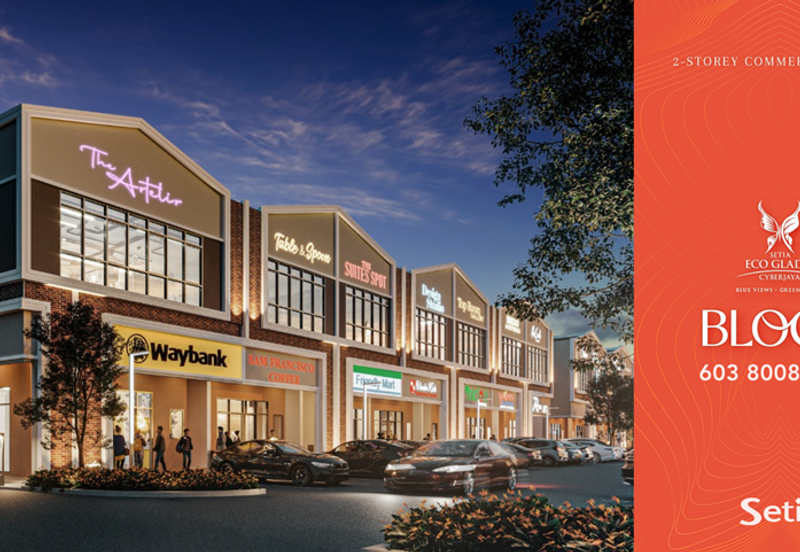 Bloc 7 Setia Eco Glades Cyberjaya For Rent End Lot Ground Floor shop