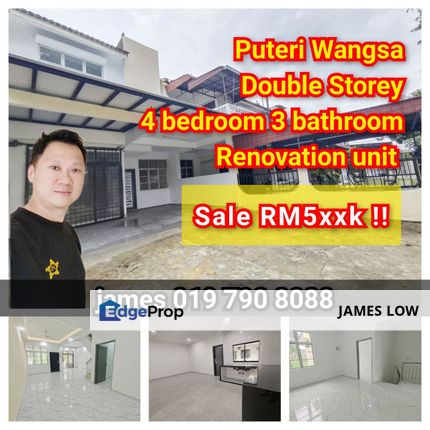 Double Storey Taman Puteri Wangsa, Johor, Ulu Tiram