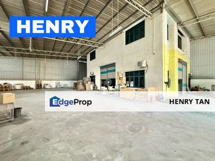 Semi-Detached FULL EXTENDED with CCC Warehouse Factory For Rent at Permatang Tinggi near Bukit Minyak, Penang, Bukit Mertajam