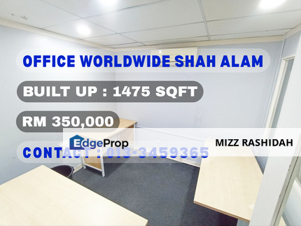 Worldwide Bussiness Park Shah Alam Office for sale, Selangor, Shah Alam