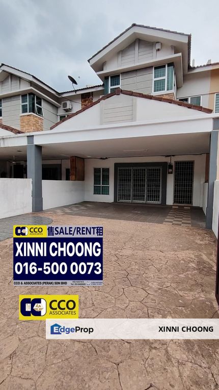 bandar baru sri klebang double storey superlink house for sale, Perak, Kinta