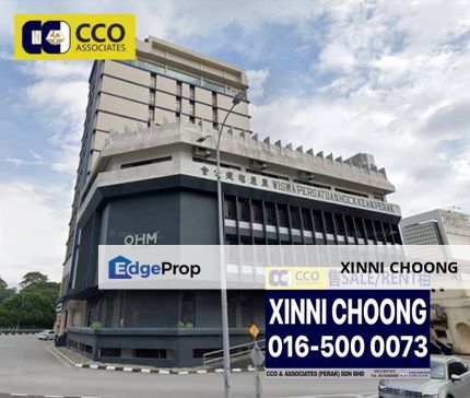 ipoh town commercial 3 storey building for rent, Perak, Ipoh