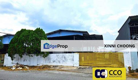 Rima lahat industrial area 1 storey detached factory for rent, Perak, Ipoh