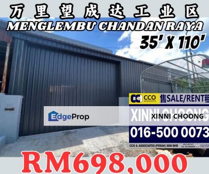 Chandan Raya factory for sale , Perak, Ipoh