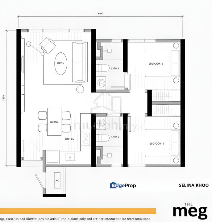 The Meg @ Andaman Island | 679sqft Freehold Serviced Residence | Pool View | RM720k, Penang, Georgetown