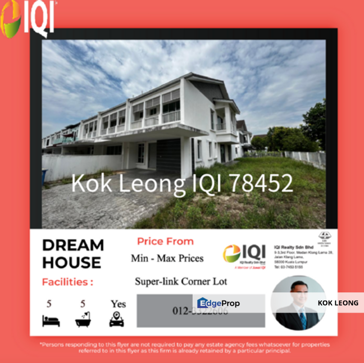 Perennia, Bandar Rimbayu, Superlink House For Sale, Selangor, 