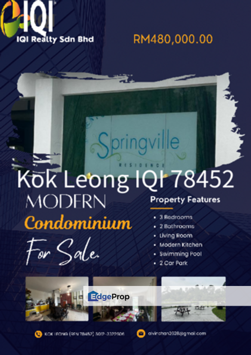 Springville Residence Taman Equine 3R, 2B For Sale , , 