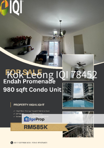 Endah Promenade Partial Furnished 3R,2B For Sale , , 