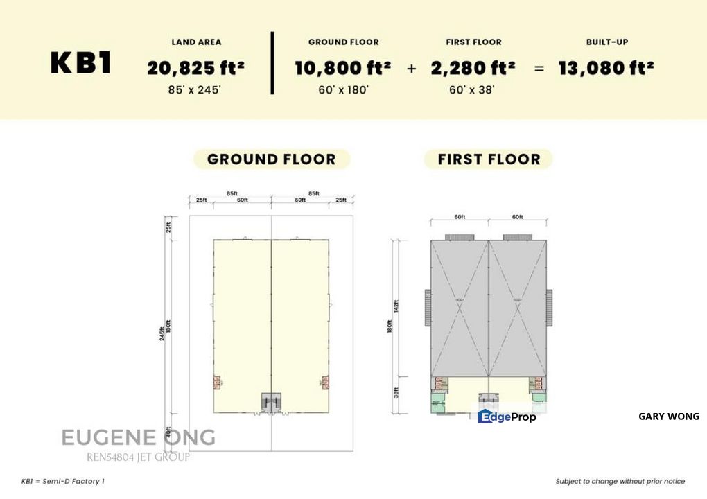 ETP KIIP Kapar Klang Semi D Factory Warehouse 20825sqft 400amps Height 12meter Floor Loading 3 Tons Freehold Sale , Selangor, Klang