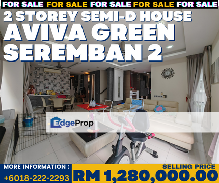 SEMI-D Aviva Green Seremban 2, Negeri Sembilan, Seremban