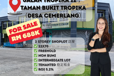 Desa Cemerlang Shoplot Tenanted ROI 5.2%