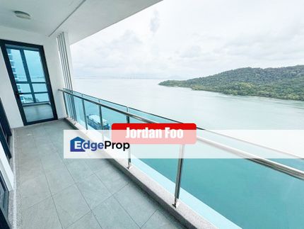 Queens Residence Q1 Fully Seaview 1400sf near Queensbay Original Units, Penang, Sungai Nibong