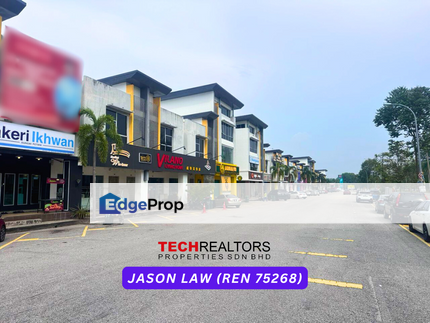 Facing Main Road - Bandar Laguna Merbok | 3 Storey Shop [End Lot] 1F & 2F Office, Kedah, Sungai Petani