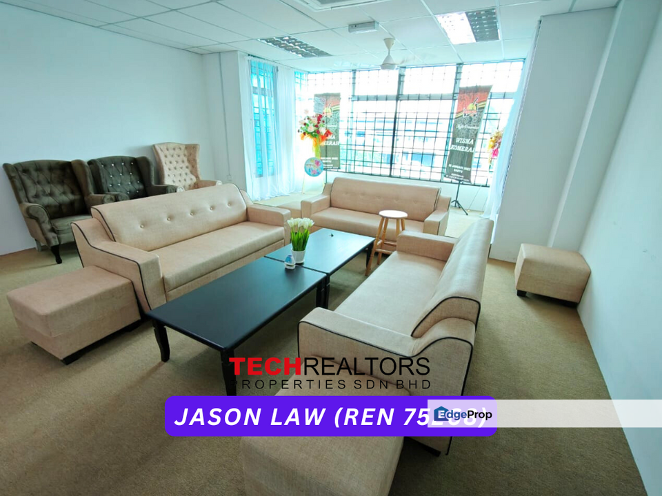 Facing Main Road | Bakar Arang Taman Baiduri | Fully Furnished Office Rent | Sungai Petani Kedah, Kedah, Sungai Petani