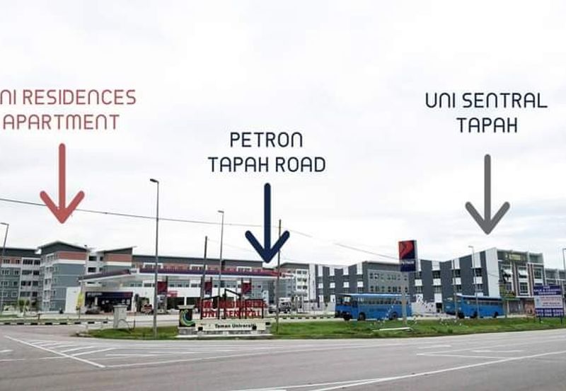 UNIT APARTMENT UNTUK DIJUAL DI UNI RESIDENCES APARTMENT, TAPAH, PERAK