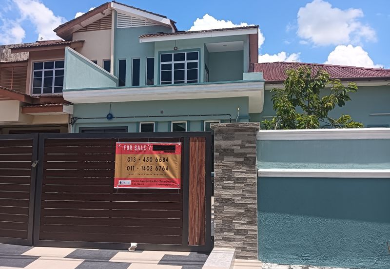 RUMAH TERES DUA TINGKAT UNTUK DIJUAL DI TAMAN WANGSA JAYA, TANJUNG MALIM (CORNER LOT)