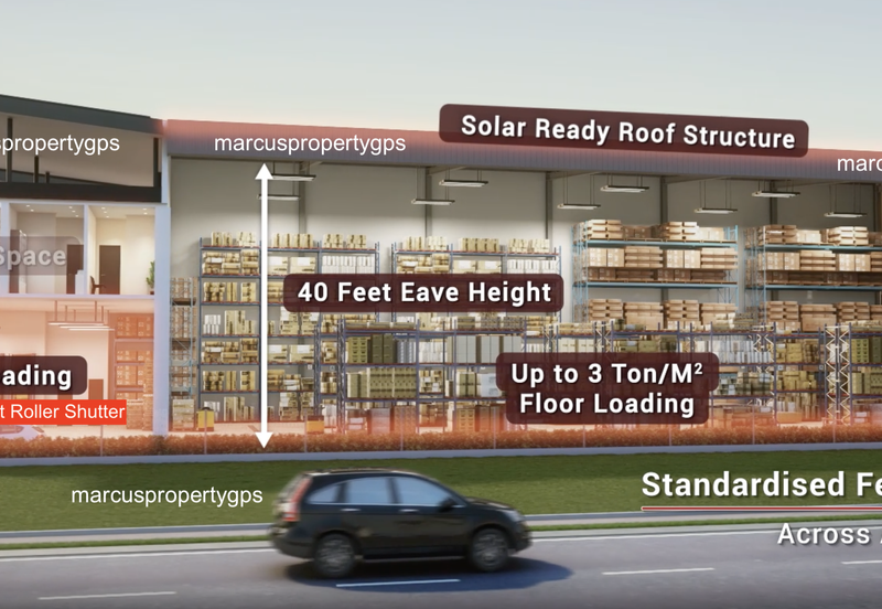 Jenjarom Semi D Factory For Sale, Medium Industry - 63 x 155 with extra 7,3XXsf land, Teluk Panglima Garang