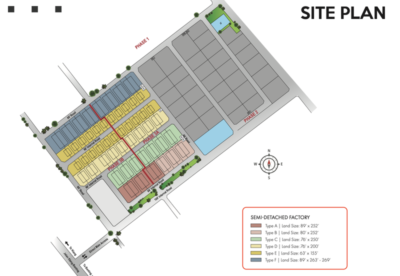Jenjarom Semi D Factory For Sale, Medium Industry - 63 x 155 with extra 7,3XXsf land, Teluk Panglima Garang