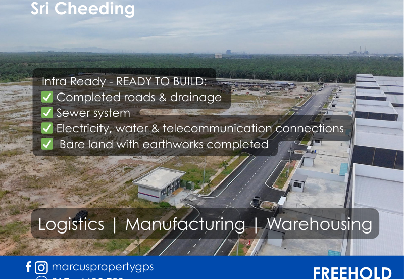 Jenjarom Medium Industrial Land For Sale (1.639 acres), Ready to Build, FREEHOLD, RM 118 psf