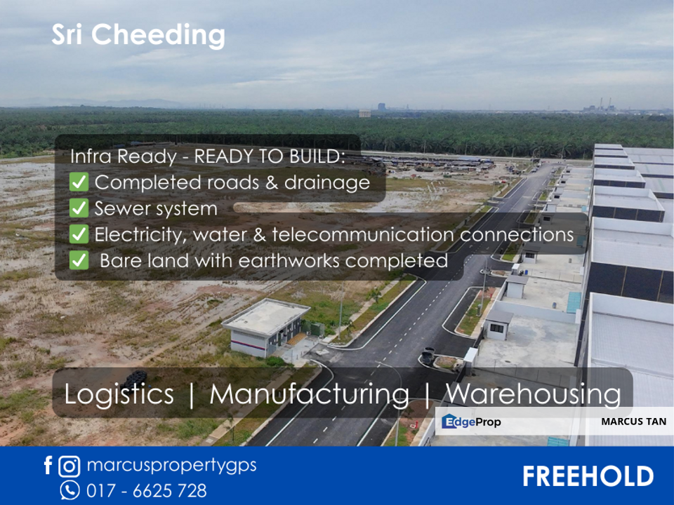 Jenjarom Medium Industrial Land For Sale (1.639 acres), Ready to Build, FREEHOLD, RM 118 psf, Selangor, Jenjarom